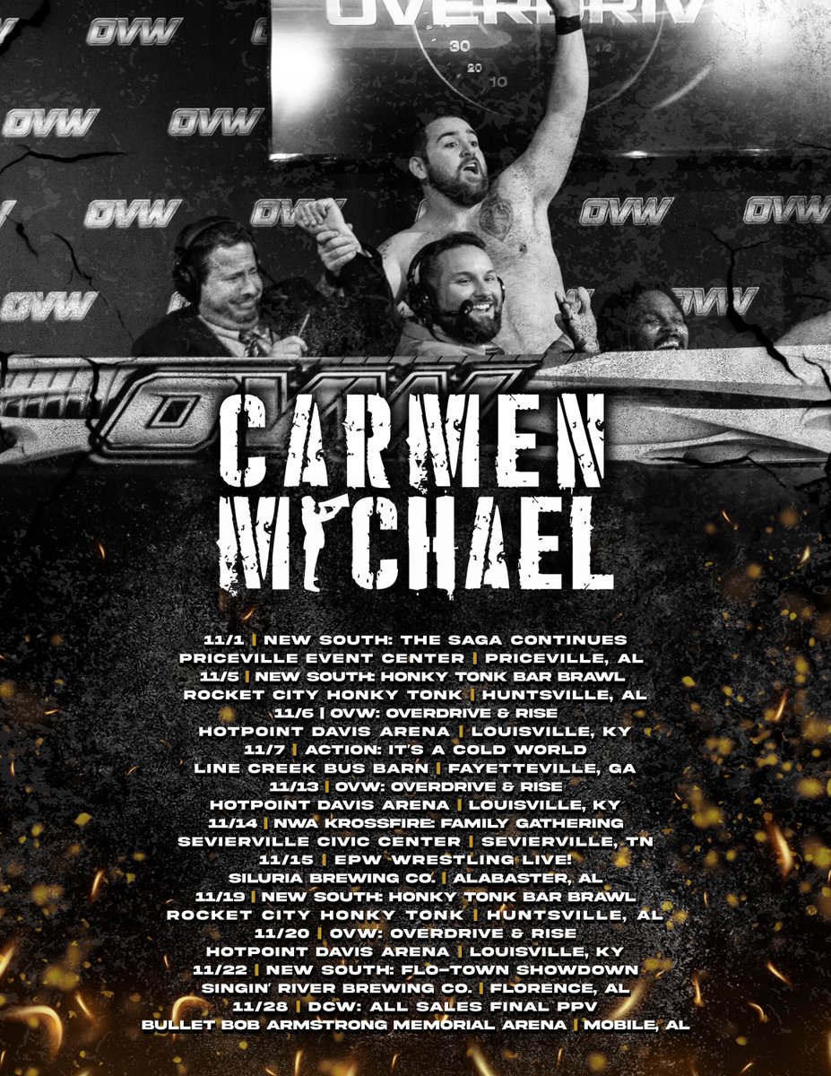 November dates are locked and loaded!

Want to add to my schedule? Let's chat! DMs are always open for bookings. Post-production commentary also available with quick turnaround.