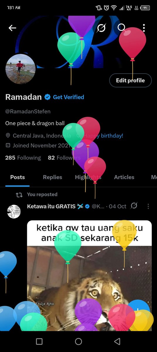 RamadanStefen's tweet photo. Balon balon 🤣 https://t.co/YJAoPBEgbM