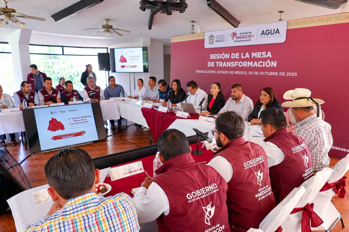 agua_edomex's tweet image. En nombre de la Gobernadora Delfina Gómez Álvarez, reconocimos el compromiso de las y los Presidentes Municipales de la Región 13 durante la 2da Sesión Ordinaria de la Mesa de la Transformación en #Temascaltepec.