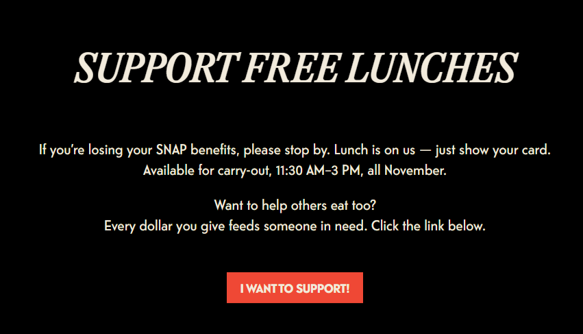 <a href="/davidaxelrod/">David Axelrod</a> <a href="/mannysdeli/">Manny's Deli</a> The Wooden Paddle, locations in La Grange and Lemont are offering free lunches to Snap recipients! Chicagoland supports our neighbors!