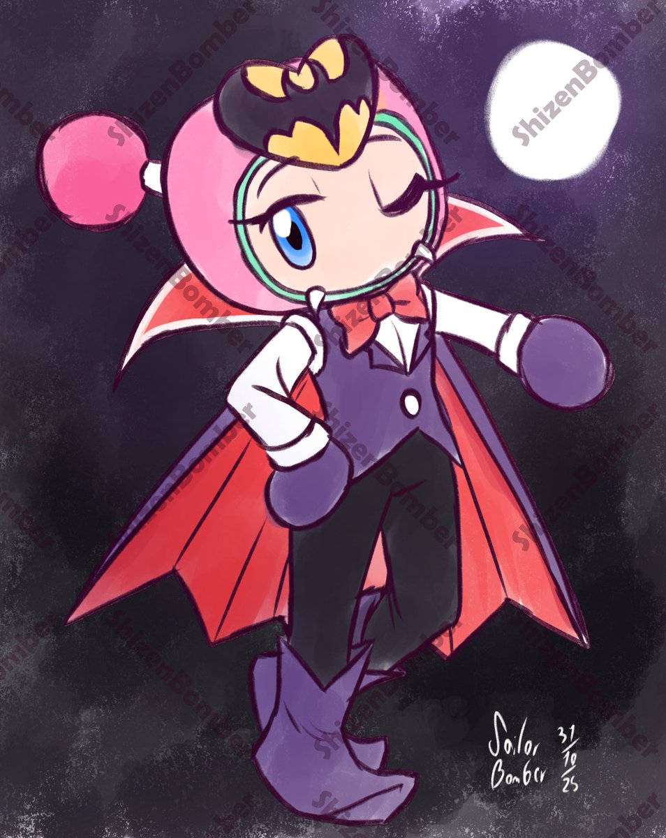 Pretty Bomber like Bombpire
Happy Halloween!
#HappyHalloween #Halloween #bomberman