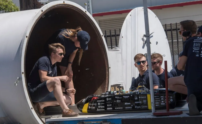 forstall_'s tweet image. That's the student competition hyperloop tunnel which runs toy hyperloop pods lmaoooo