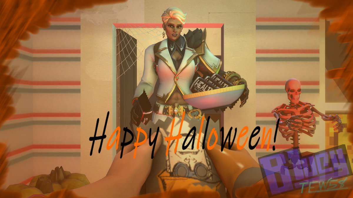 Happy Halloween everyone 
POV of give little boy a candy 
#junkerqueen #Overwatch2 #Halloween2025 

By <a href="/TEW_58/">@bluey-tew58.bsky (Making stuff somewhat on BSKY)</a>