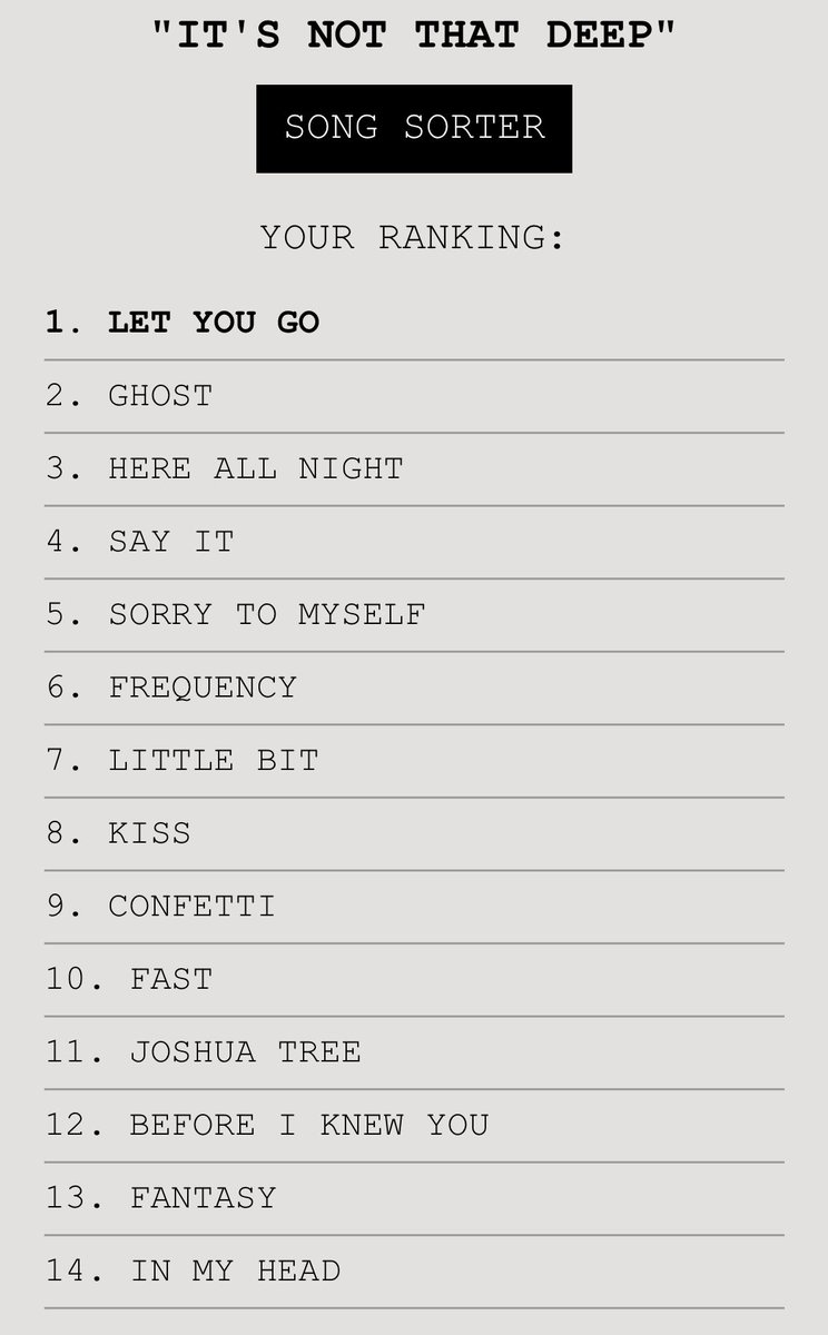 xcaiomaslevanto's tweet image. mudaria let you go por ghost mas gostei