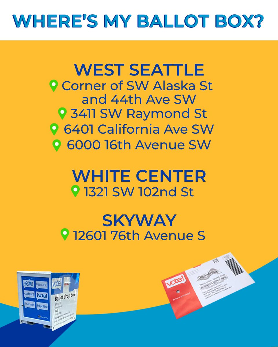 Nothing is scarier than not voting! Find your dropbox location in the slides and get your ballot dropped off TODAY for an affordable Seattle! #thisisyourcity #seattle #vote #katiewilson #affordability