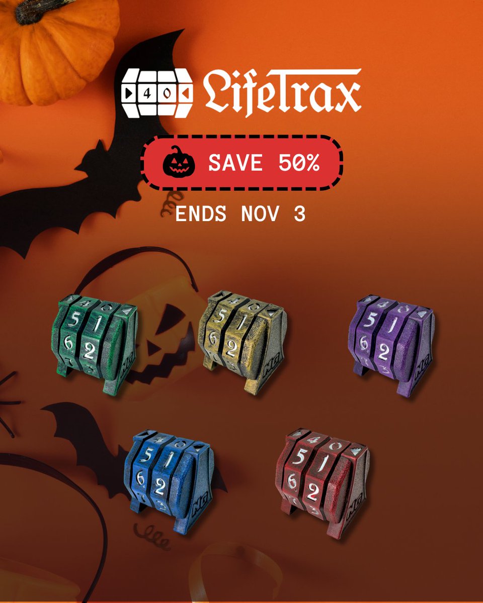 🎃 HALLOWEEN SALE: 50% OFF LifeTrax Counter! 👻 

Get total command of your game with a premium LifeTrax Counter. Effortlessly track life, lore, and all your conditions with a smooth, satisfying click.

Snatch this essential upgrade before the terrifyingly good deal vanishes on
