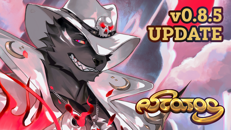 StudioKlondike's tweet image. Astatos v0.8.5 is now live! #Astatos

- This update features a new Hero Skin!
- Bug fixes &amp;amp; security updates.
- Development progress report.

See the full patch notes on Steam: store.steampowered.com/news/app/14309…