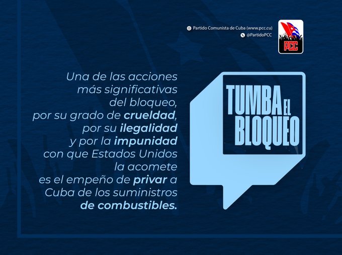 #TumbaElBloqueo genocida, cruel, ilegal e inhumano.
#FinanzasyPrecios