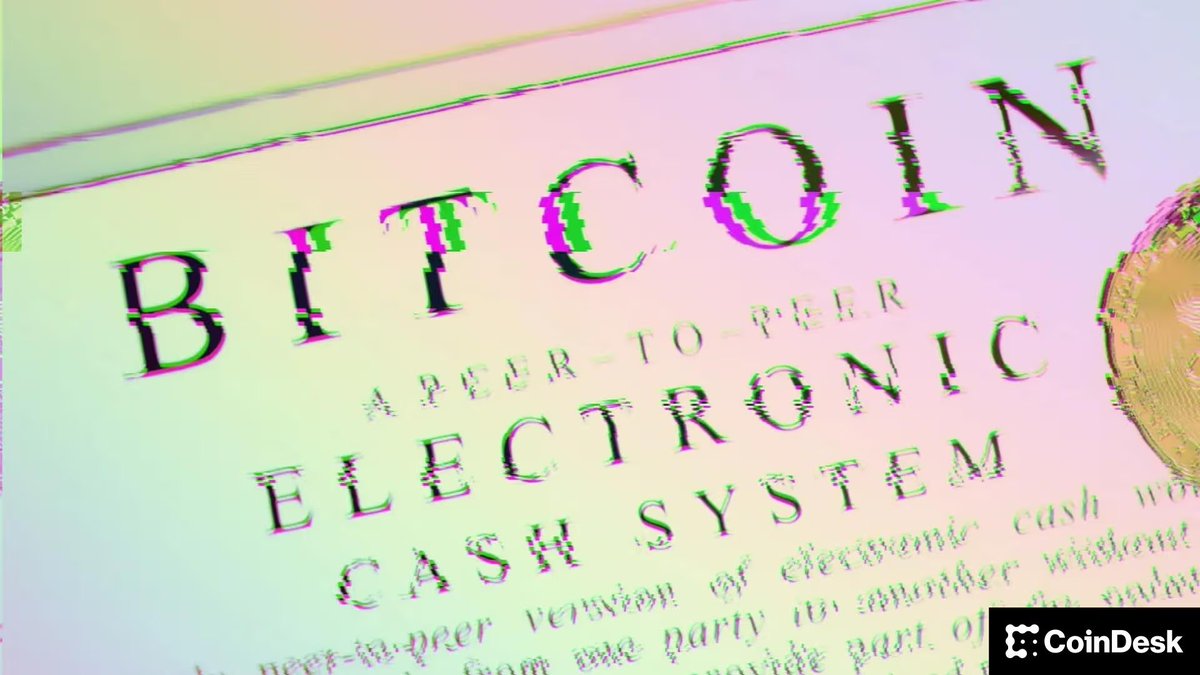 ZeusCalls's tweet photo. The Bitcoin White Paper Offered a Blueprint for a More Reliable Financial System
Satoshi Nakamoto’s Bitcoin white paper did not describe the end of Bitcoin’s development but the beginning, argues Voltage’s Bobby Shell. https://t.co/l8xz1QOUqf
