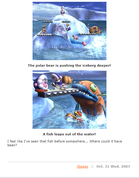 On this day 18 years ago, Summit was revealed as a new playable stage for Super Smash Bros. Brawl via the Smash Bros. Dojo. The blogpost for the stage can be read below:
smashbros.com/wii/en_us/stag…