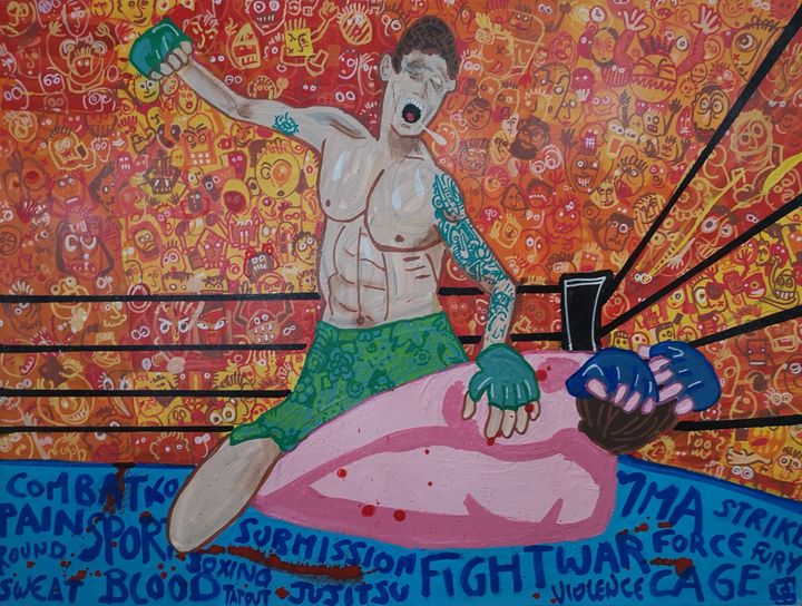 Art of the Day! "MMA - mix martial art". Buy at: ArtPal.com/frob?i=130129-…