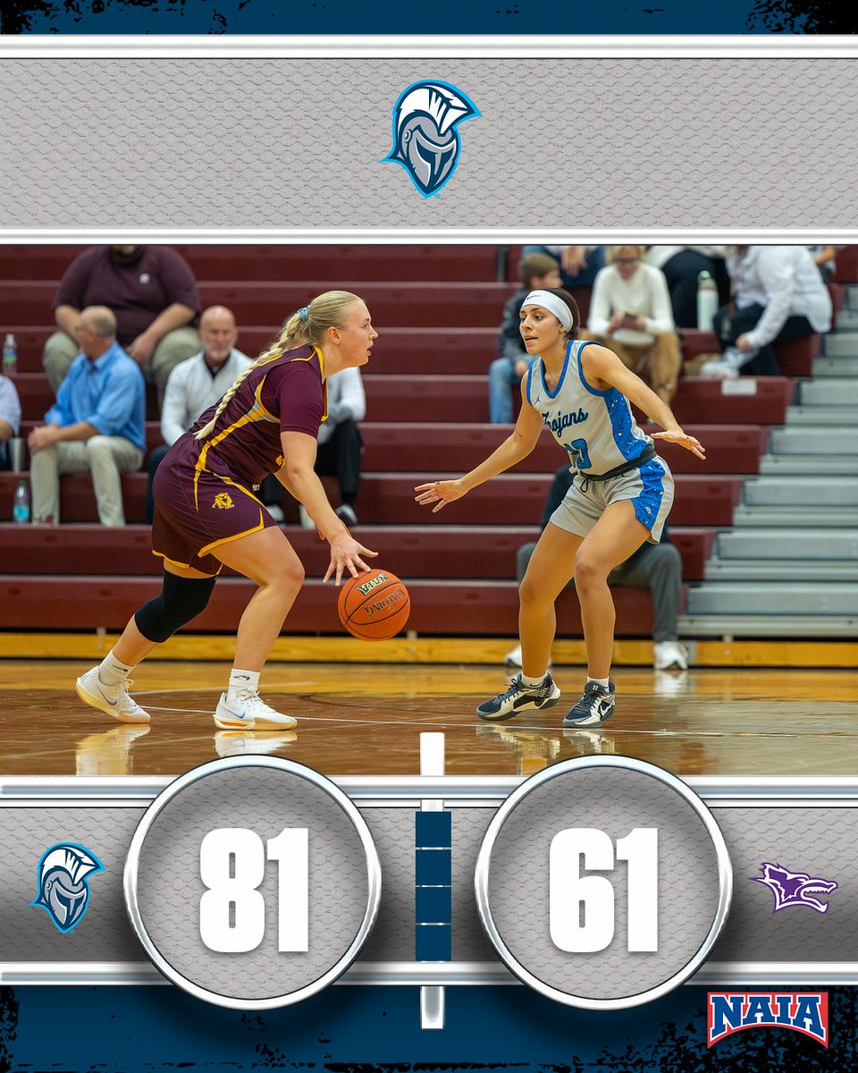 dakotastate_wbb's tweet image. Final from Salina!🏀
The Trojans dominate the fourth, outscoring the Coyotes 25–8 to seal an 81–61 win! 💪

Tabor Teel leads the charge with 27 points, while Cierra Watkins adds 15 in a balanced team effort.

We’re back in action tomorrow at noon against Bethel! ⚔️

#GoTrojans