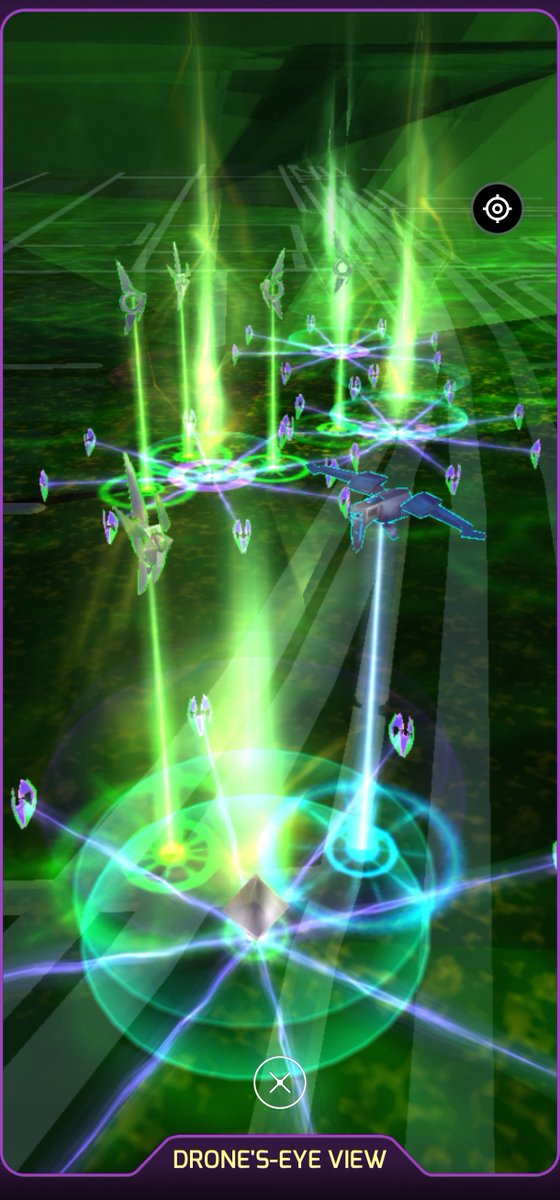 ドローンビュー中ってレイヤーを切り替えなくても他エージェントのドローンが見えるんだ