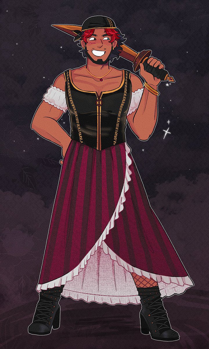 “ You are a pirate !!” 🎶

HAPPY HALLOWEEN EVERYONE !!! 🏴‍☠️

I hope y’all had a good Halloween, this is the costume that won me my contest at school today!! Im so happy!  I wanted to show u guys my costume but I don’t feel comfy posting myself on here so oomf made me this instead!