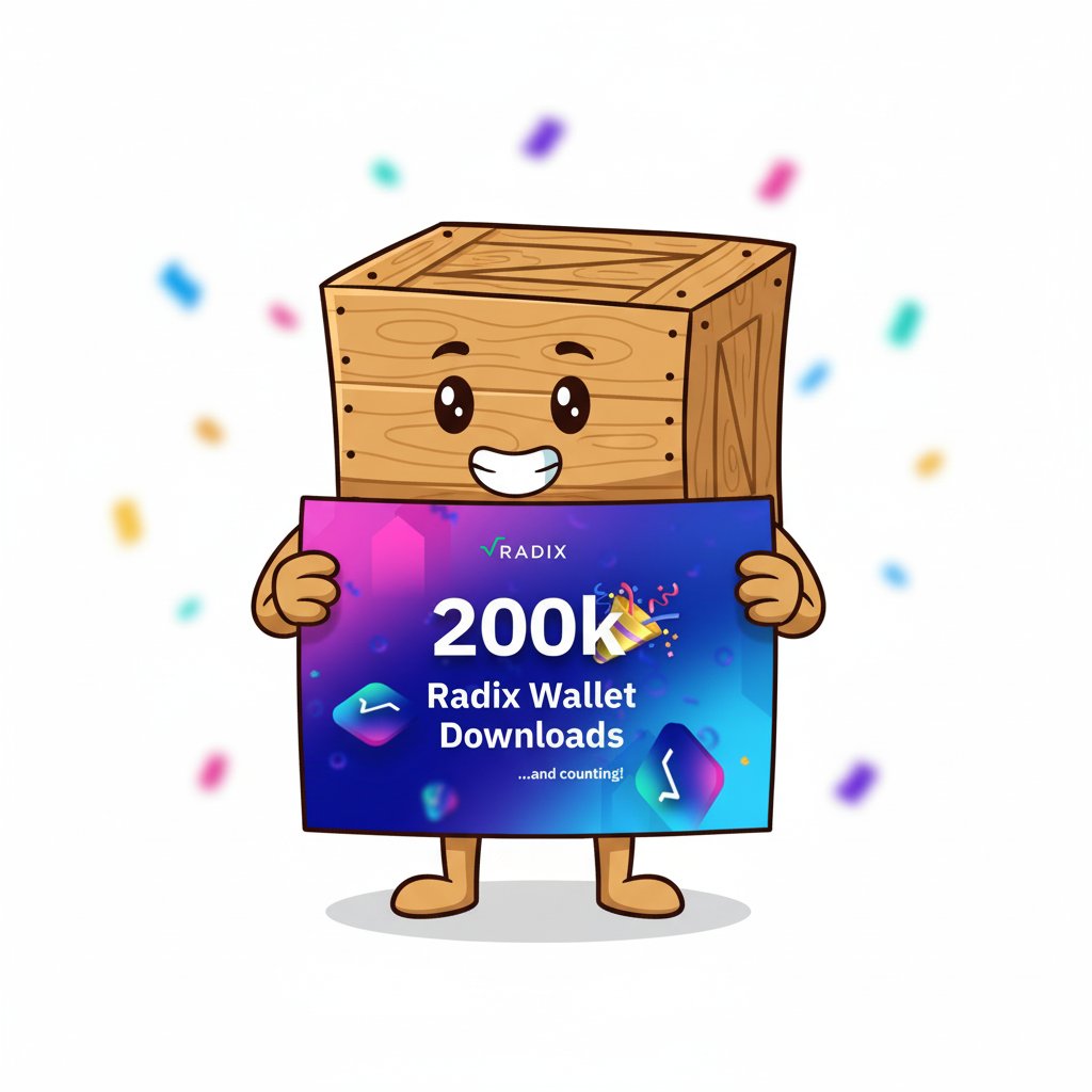 The journey began 🔥
200k user downloading 🔓 
Congratulations to the Radix wallet for achieving this milestone for 200k users downloaded✅

#XRD #scrypto #DeFi
#UI
