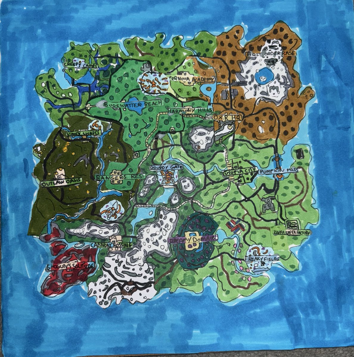 FNBRmapUpdates's tweet image. #Fortnite Chapter 6 Season 4

Changes
———-
A mysterious tree and tree house has appeared just above Creepy Camps.
Also the in game event timer is next to the tree and shows the event  will take place on the 01/11/25 at 15:00pm UK time.