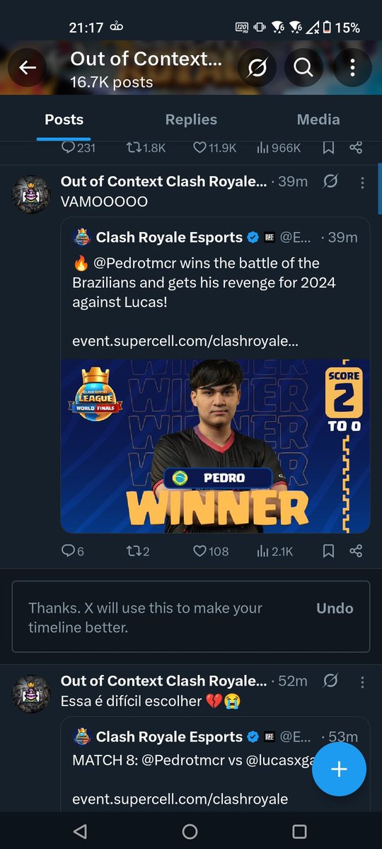 LucasXGamer CR tweet media