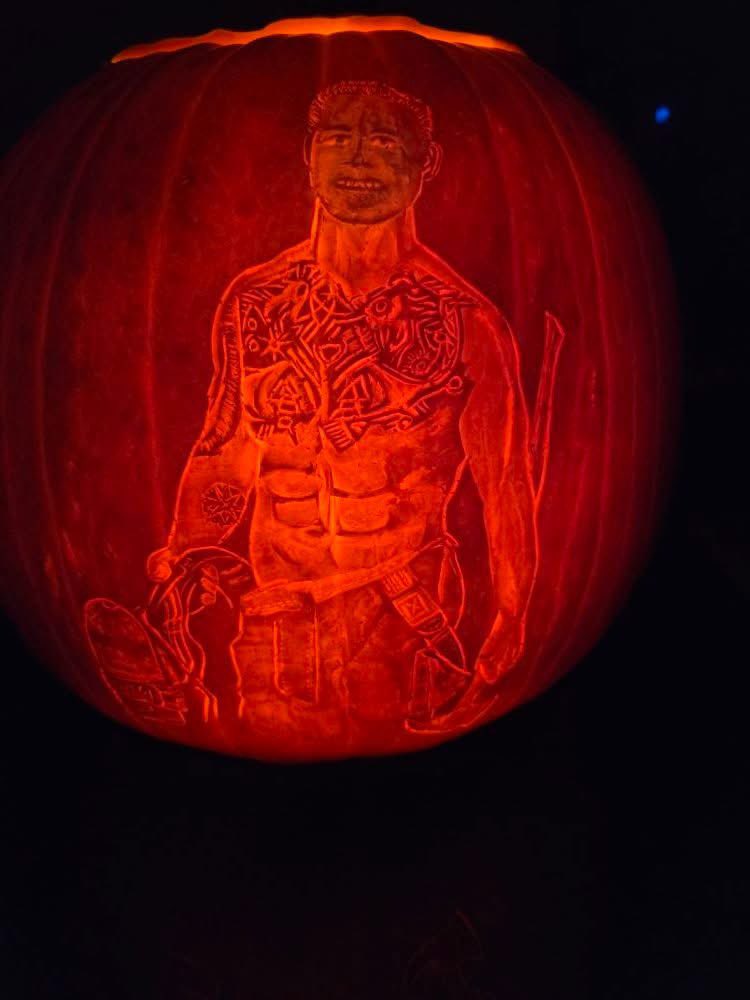 When Mr. January carves a pumpkin of Mr. December.  Happy Halloween!