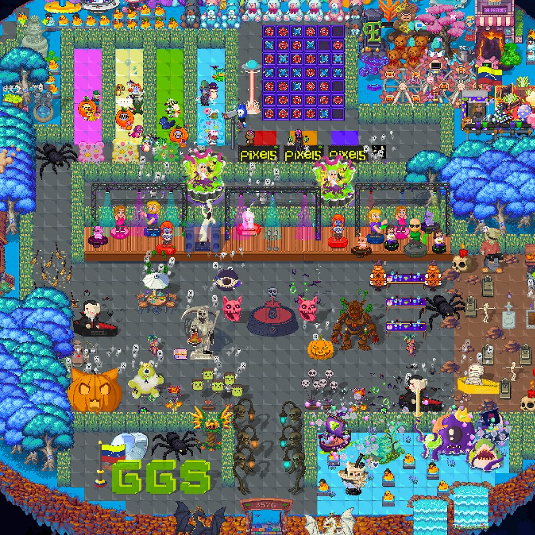 GGS HALLOWEEN GAME NIGHT 🎃

What’s the best way to celebrate Halloween? 🕯️
Playing games with your guild in <a href="/pixels_online/">Pixels</a> 👻

Thank you GGS DAO guild members for always showing up and for being great!

Huge thanks to <a href="/FarollGMC/">farollgmc.ron 🦁</a> <a href="/orfila_87/">Ray Rodriguez 🍀</a> and everyone who organized this event!