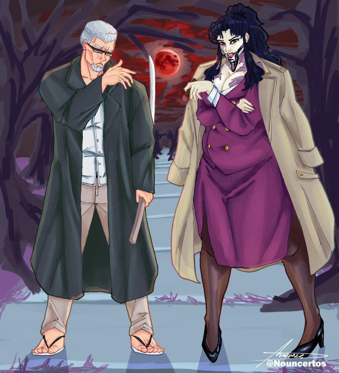 Happy Halloween! 🎃 from Ryojin and Silver Jaw as Ginji and Balalaika from Black Lagoon