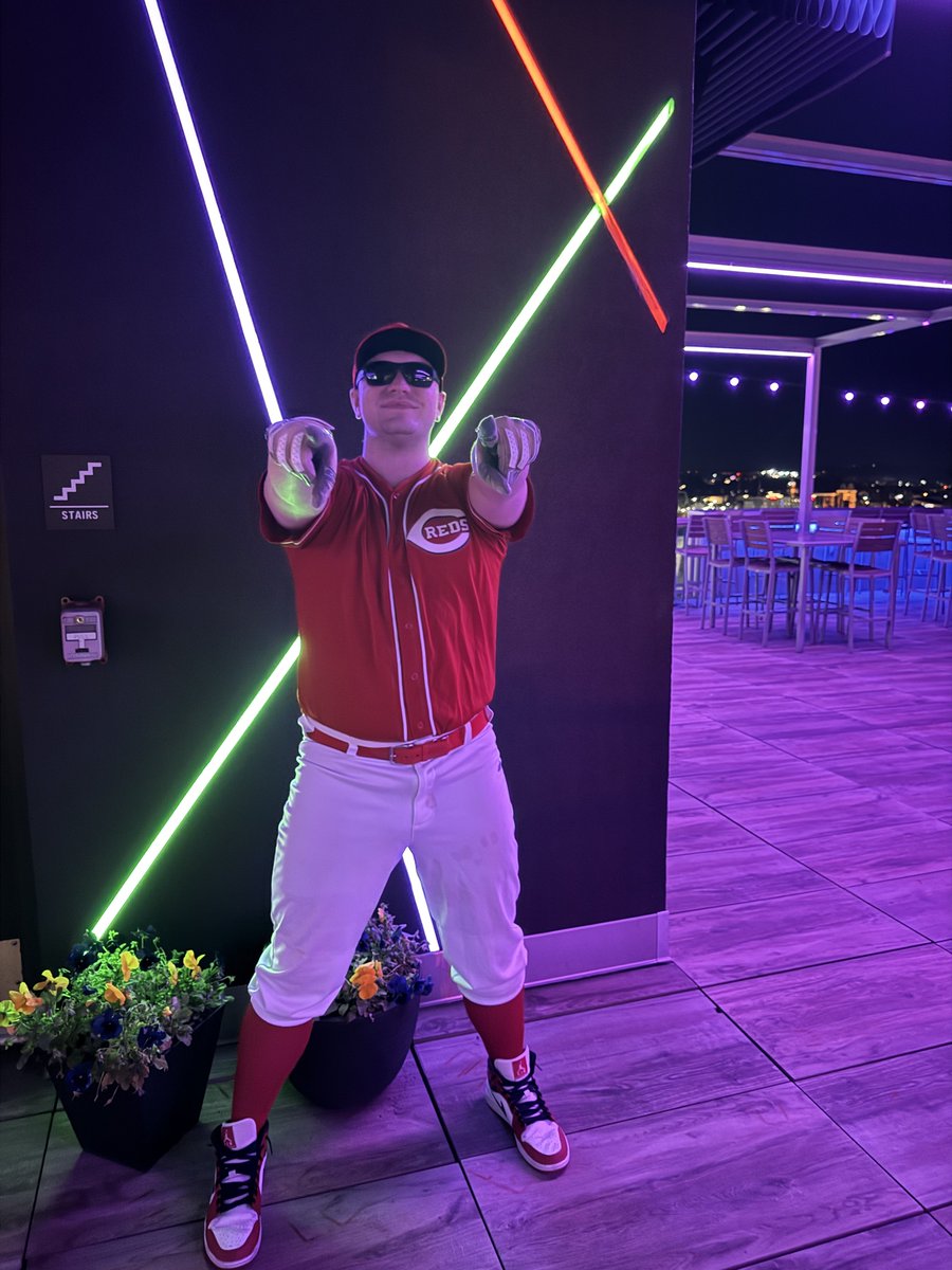 Me             Santiago Espinal

          🤝

Spending all night trying to get to second base.