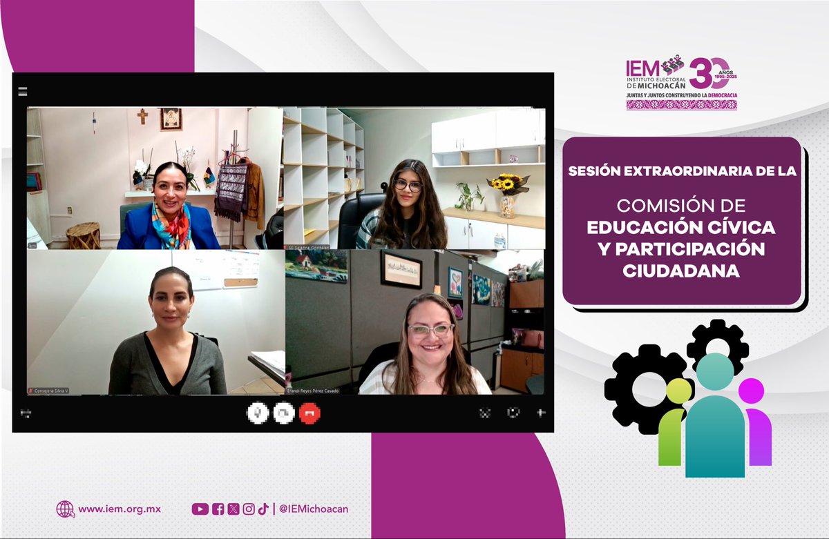🙋🏻‍♀️🙋🏻‍♂️ El día de hoy se llevó a cabo la Sesión Extraordinaria de la Comisión de Educación Cívica y Participación Ciudadana donde se aprobó el Programa Anual de Trabajo 2026.