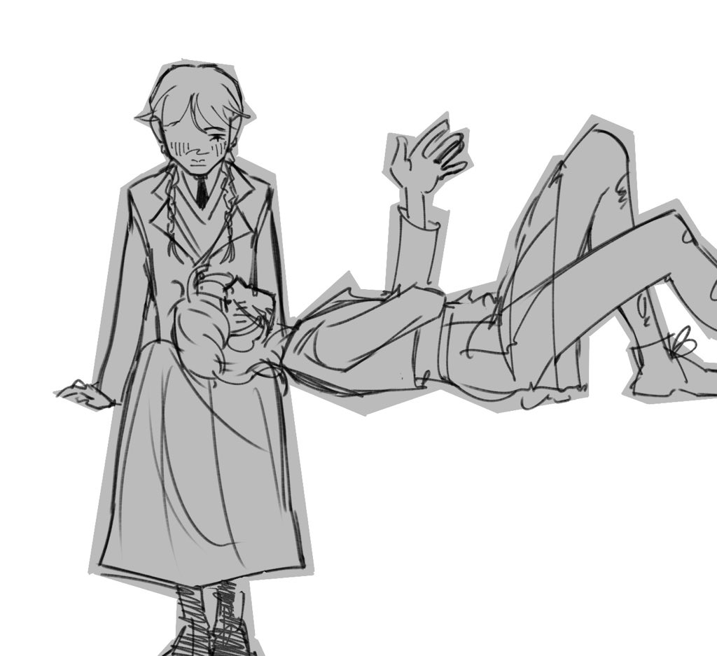 yapper x listener gfs 🫶🫶 
#wenclair
just a little doodle cause ive been busy all week but i missed them so bad