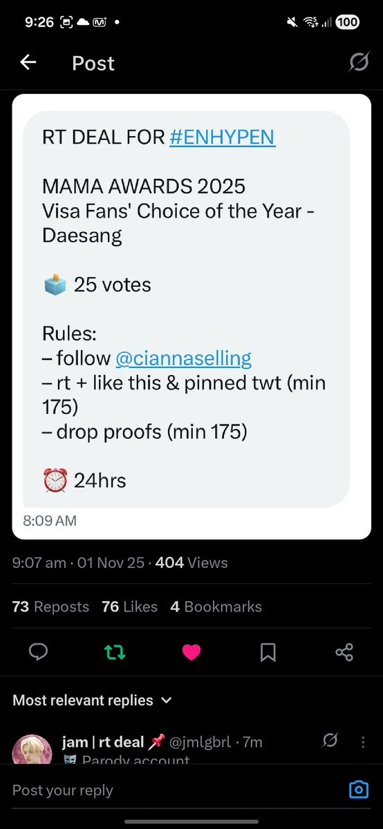 Syayaxz's tweet photo. @jmlgbrl @ciannaselling for #ENHYPEN #2025MAMAVOTE https://t.co/fuVgGdRtZy