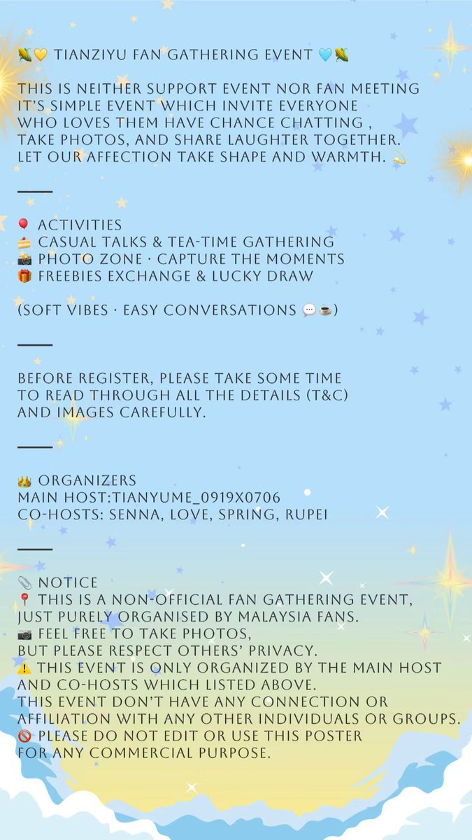 TianYuMe_0919x0706｜TianZiyu Malaysia Fanbase tweet media