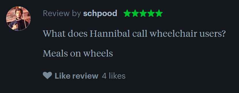 I completely forgot I was following Schpood on letterboxd and got completely flabbergasted by this review of Silence of the Lambs