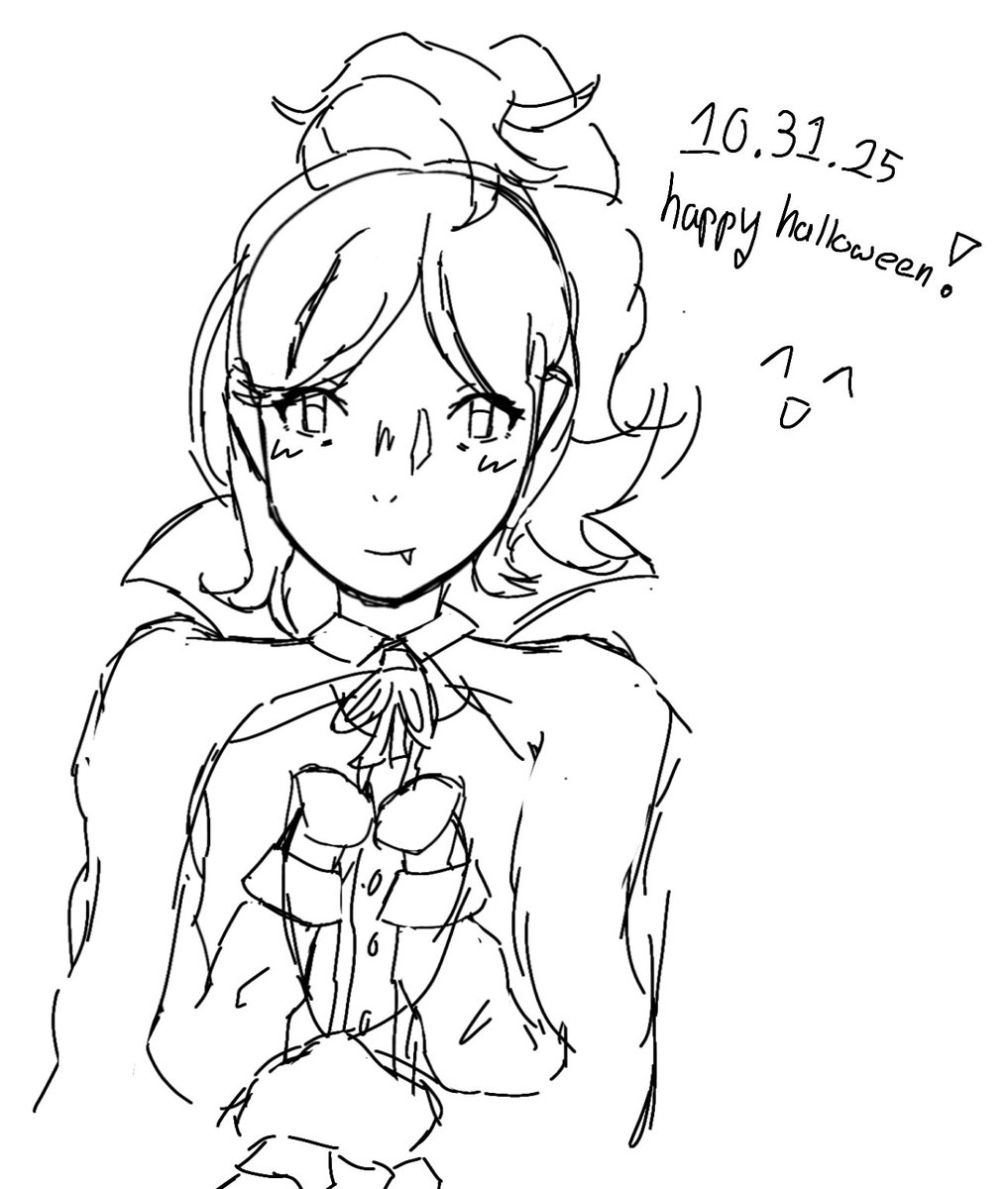 timelyeternity's tweet photo. happy halloween everyone !! (*´∀`) take this doodle before i go out https://t.co/TjNpyQkNtj