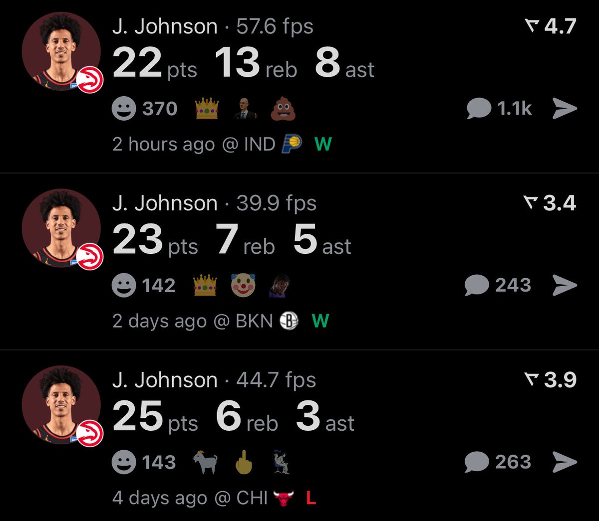realapp's tweet image. Why is nobody talking about Jalen Johnson??
