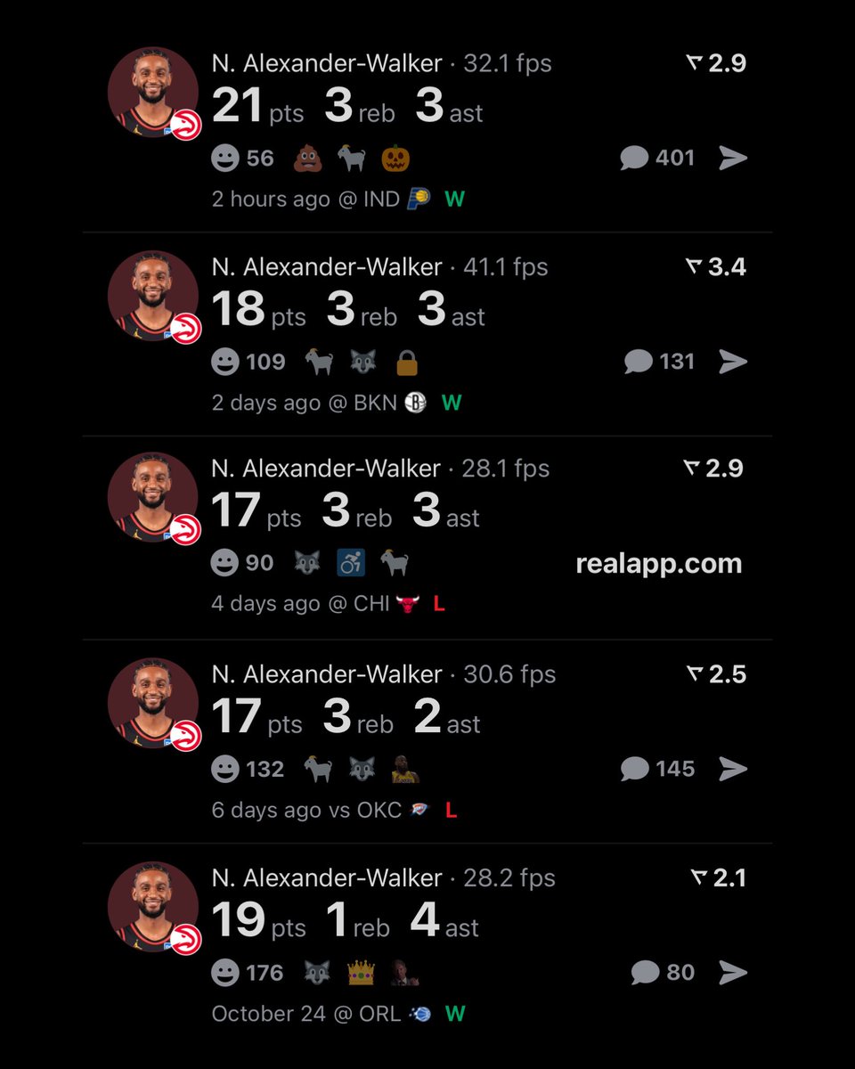 realapp's tweet image. Nickeil Alexander-Walker this season 👀