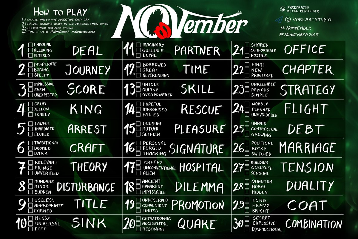 Official Nomvember #nomvember #nomvember2025 tweet media