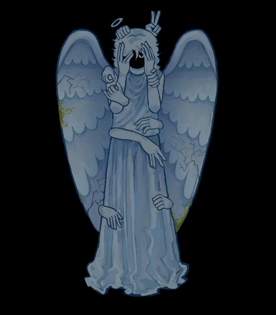 yihn_rn's tweet image. Weeping angel roshambogames for the ls horror collab! Check out the collab it’s peak asf!!!
#Roshambogamesfanart