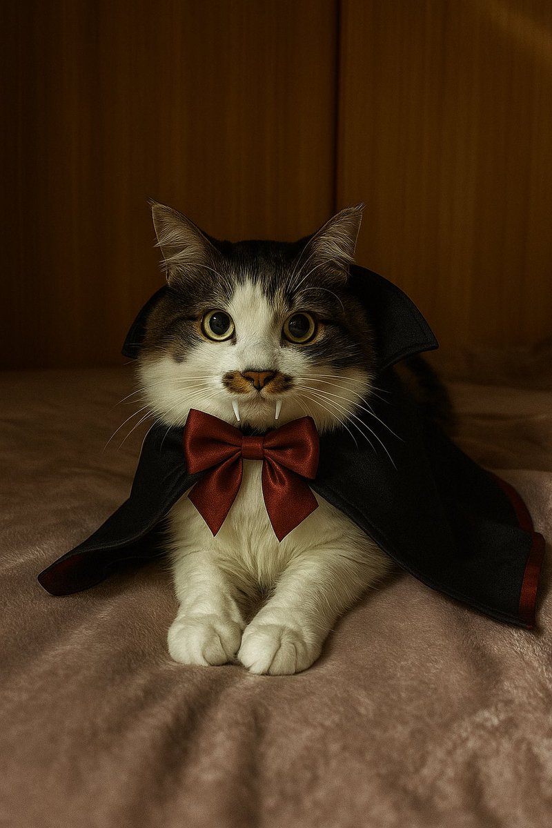 うちの猫は絶対に嫌がるので
チャッピーさんにお願いした仮装🥸