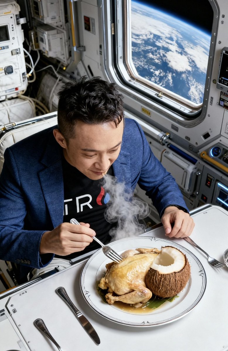 重生趣事2：(“机”不可失)

未来某一天的凌晨两点，
孙宇晨漂浮在自己太空站的零重力舱里，
手里端着一碗热气腾腾的椰子鸡。
就在他准备享用时，手机屏幕闪烁，
一条绝密等级A的加密消息跳入视野：
【老板，币安内部发现异常：何一好像重生了】
孙宇晨愣住了。
重生？竟然真的有重生？