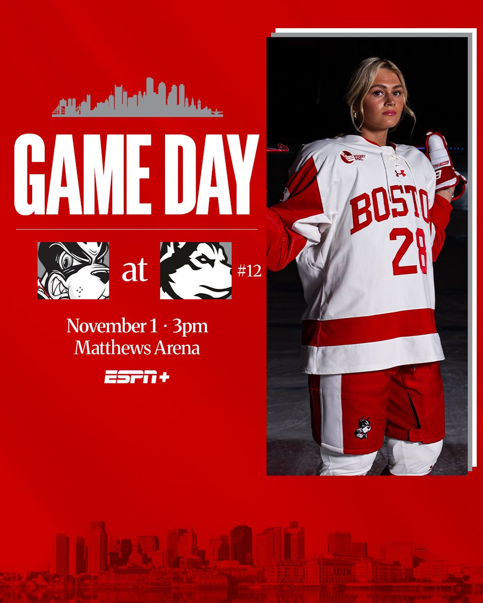 One last trip to Matthews Arena!

🆚 #12 Northeastern
🏟️ Matthews Arena
⏰ 3pm
📊 tinyurl.com/2bgu8h2x
📺 tinyurl.com/24kqnmnu
🌎 tinyurl.com/27jmhh2s

#GoBU