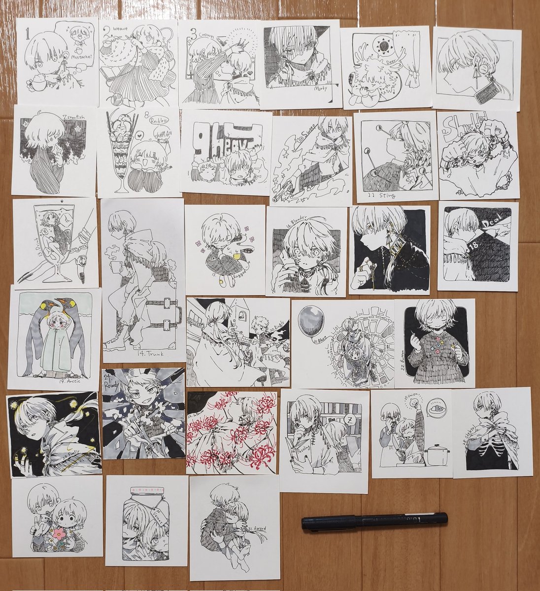 #今月描いた絵を晒そう
10月はインクトーバー描き切りました…!
見てくださりありがとうございました✨✨️