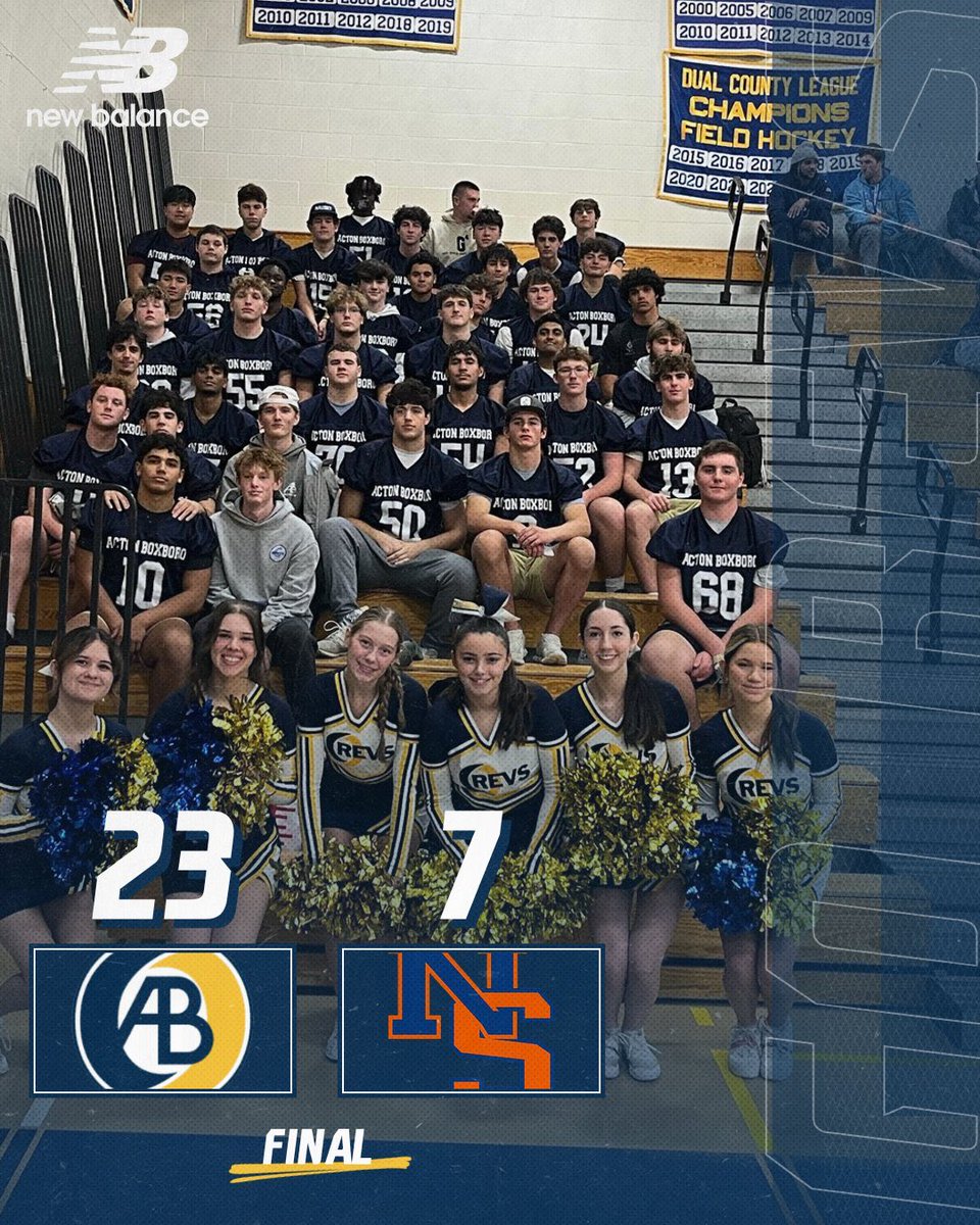 ABRevsAthletics's tweet image. CONFERENCE CO-CHAMPS!! 🔄🏈🎉

Congrats to AB Football for finishing the regular season 5-3 over league opponent Newton South! A long road that isn’t finished yet - a well-deserved title for players &amp;amp; coaches who’ve committed themselves to competing everyday! #JoinTheRevolution