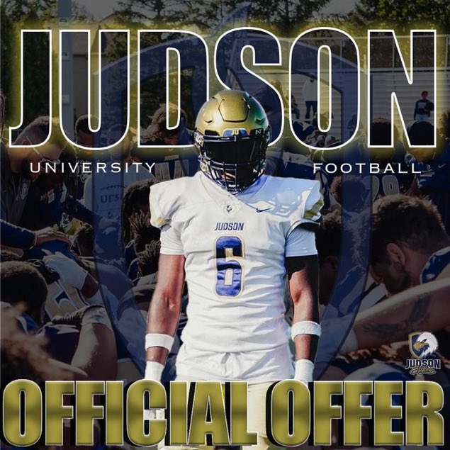 Blessed to receive an offer from <a href="/bingham_ty5085/">TyRees Bingham</a> <a href="/JudsonUfootball/">Judson Football</a> 
Greatful for amazing  coaches, teammates and parents. 
<a href="/theshawnflynn/">Shawn Flynn</a> 
<a href="/KjarEric/">Eric kjar</a> <a href="/CODY_GARDNER/">Cody Gardner</a> <a href="/CCHSFOOTBALL_/">CornerCanyonFootball</a> <a href="/CoachRodregisS/">Rodregis Smith</a> <a href="/TheCoachLong/">Coach Long 🏈</a> <a href="/mjfrecruits/">MJF Football Recruiting</a>
#gr8twin2nite
#lovethisteam
#letsfinish