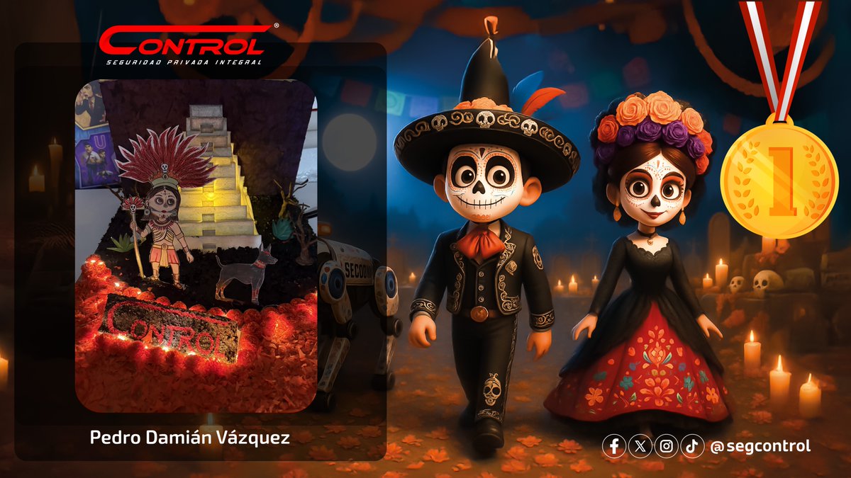 segcontrol's tweet image. ¡El talento también florece en nuestras tradiciones! 💀🎨

🇲🇽 ¡ Muchas felicidades! El lunes los contactamos.

En Control, celebramos el arte, la cultura y el esfuerzo de cada participante #ConTodo.

#ConTodoControl #DíaDeMuertos #TalentoControl #TradicionesQueViven