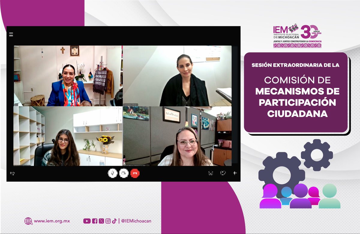 Sesión Extraordinaria de la Comisión de Mecanismos de Participación Ciudadana, donde se presentó el plan de trabajo 2026. ✍🏻💻

Al igual que, se aprobaron los proyectos de acuerdo al respecto del estatuto del Observatorio Ciudadano, y se declaran desiertas las convocatorias. 📝