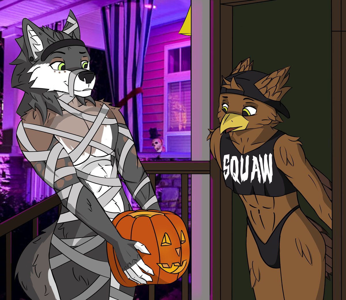 "Happy Halloween Bro~"

"BRO! Happy Hallow-.... Bro?"