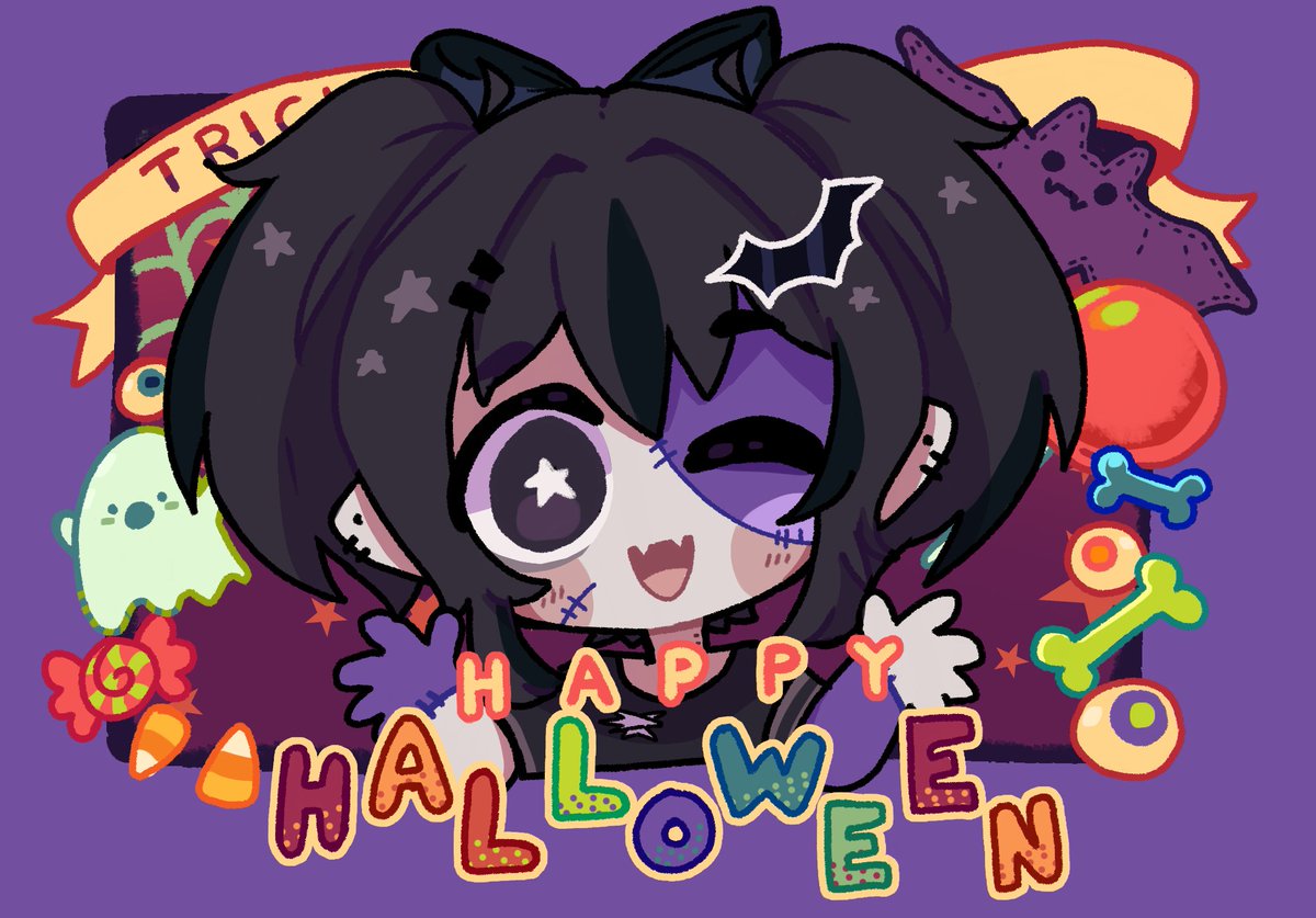 HAPPY HALLOWEEN!!! 💜🧡
Be safe and have fun tonight everyone!! 🦇

- your indomitable vampiric leader psyche &lt;3 !
🎨 #Rinku68108