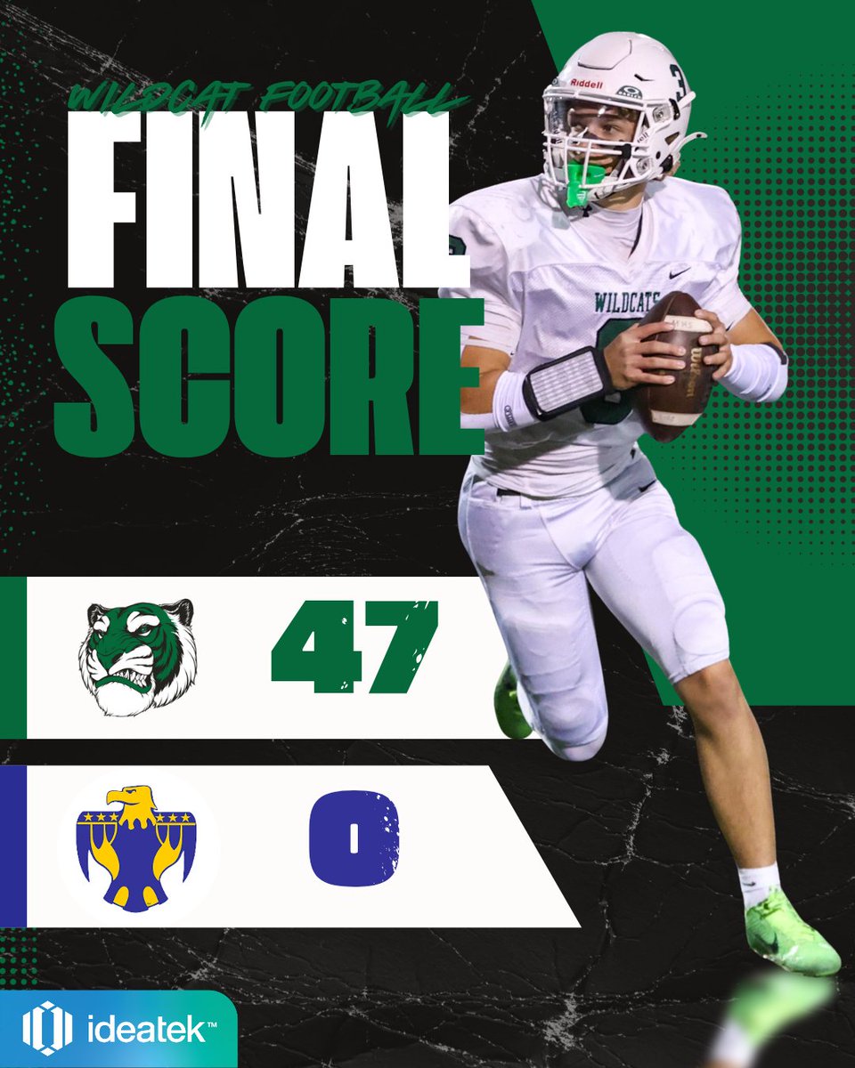 WILDCATS ADVANCE! Mulvane takes care of business in Round 1, eliminating the Thunderbirds 47-0! 

Mulvane will host Regionals next Friday in a highly competitive rematch against Augusta. 

<a href="/scoresinkansas/">Scores in Kansas</a>