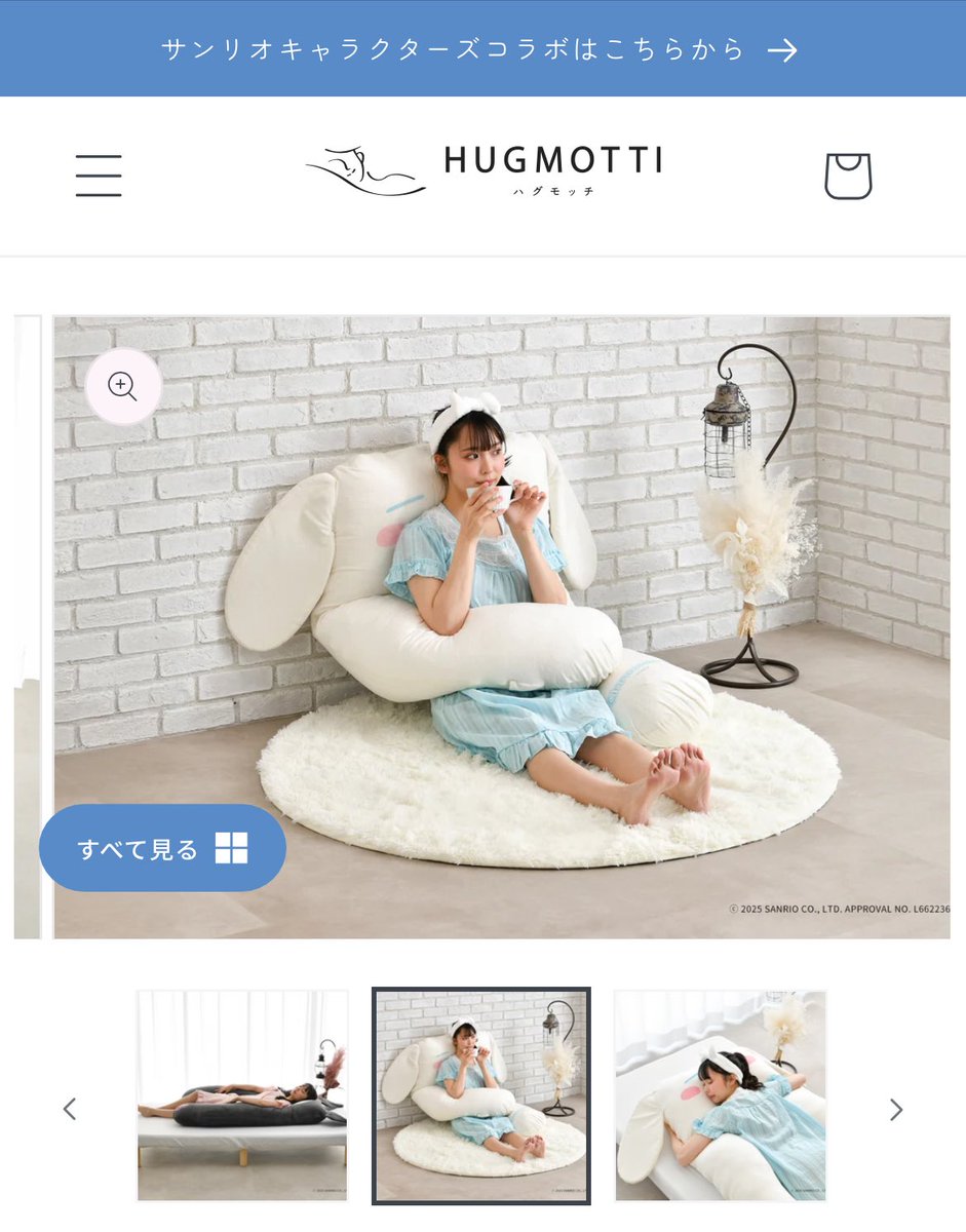 サンリオキャラクターズ ハグモッチ シナモロール サンリオ