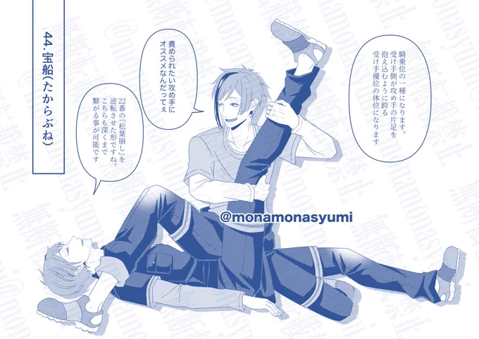 #twst_BL 

【ジェイフロ】
44日目!
ジェイフロで48手描いてみたその44

『宝船(たからぶね)』 