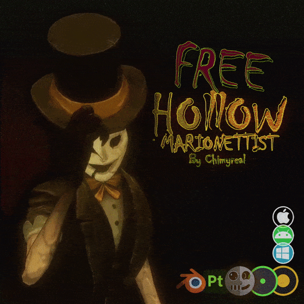 Chimyreal_'s tweet photo. Get FREE ┼ Hollow Marionettist ┼ Face Tracking ┼ VRChat Avatar ┼ [PC-Quest-Mobile] on @Gumroad https://t.co/xq7KXkzzuB 

#VRChat #Halloween #chimyreal https://t.co/cyWB2GdnBG