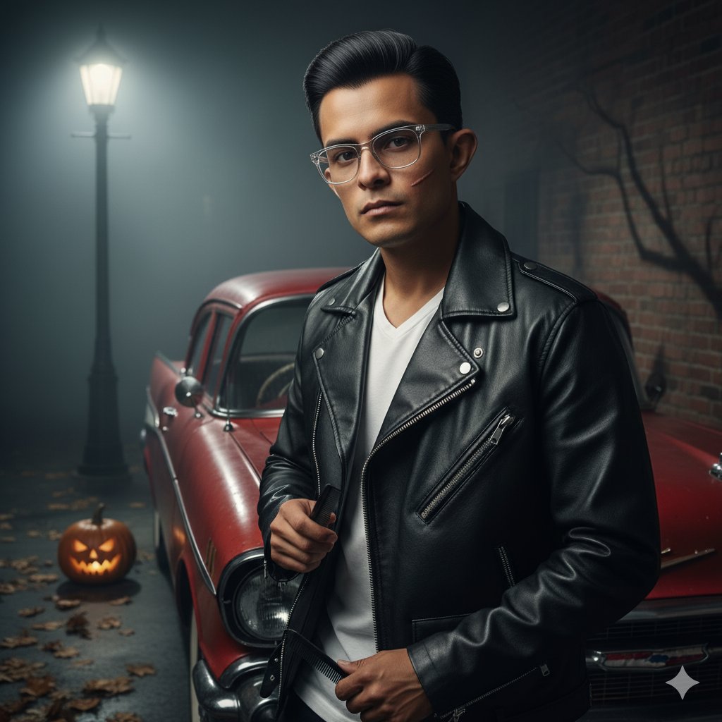 flatron_gui's tweet photo. #HappyHalloween 🎃🎃🎃🧡 #slicker #greaser #pomp https://t.co/P3sCGqJJxL